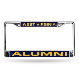 Rico Industries - West Virginia Mountaineers Chrome Metal ALUMNI License Plate Frame Holder - Multi