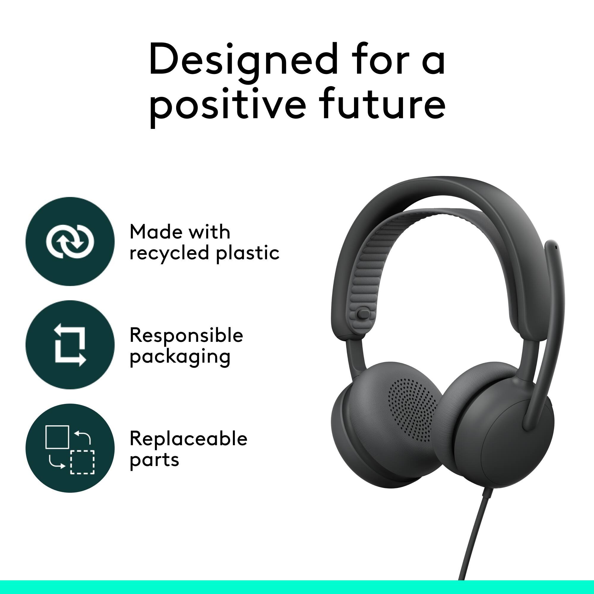 Designed for a positive future

- Made with recycled plastic
- Responsible packaging
- Replaceable parts