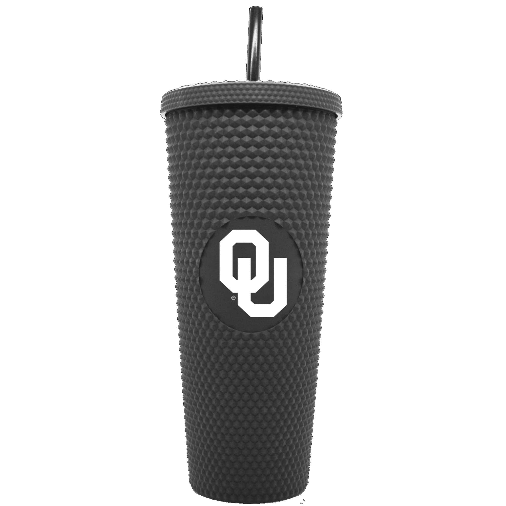 Photos - Water Bottle Logo Brands - Oklahoma Sooners 24oz. Logo Studded Tumbler - Multicolor 200183778