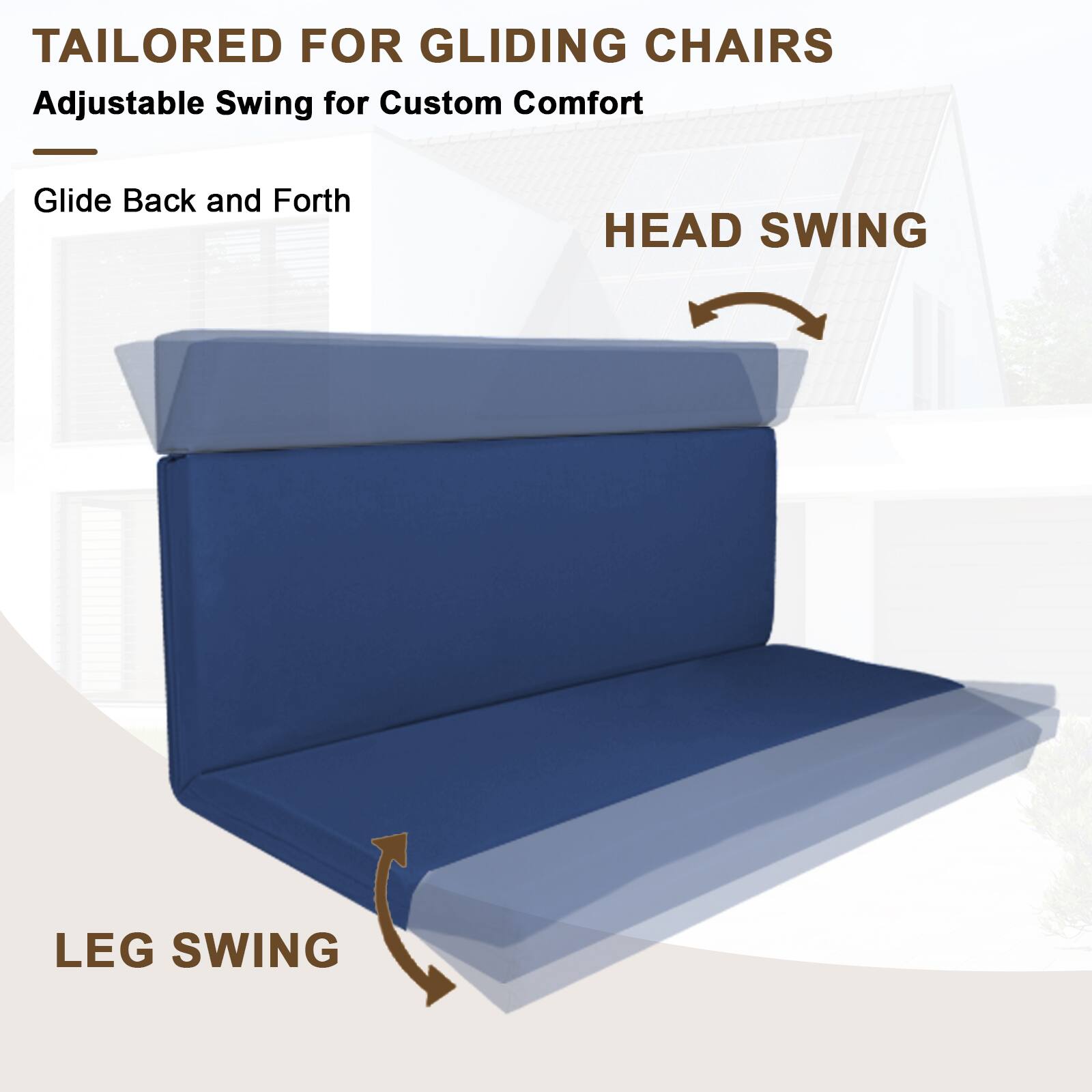 **TAILORED FOR GLIDING CHAIRS**

Adjustable Swing for Custom Comfort

- Glide Back and Forth

**HEAD SWING**

**LEG SWING**