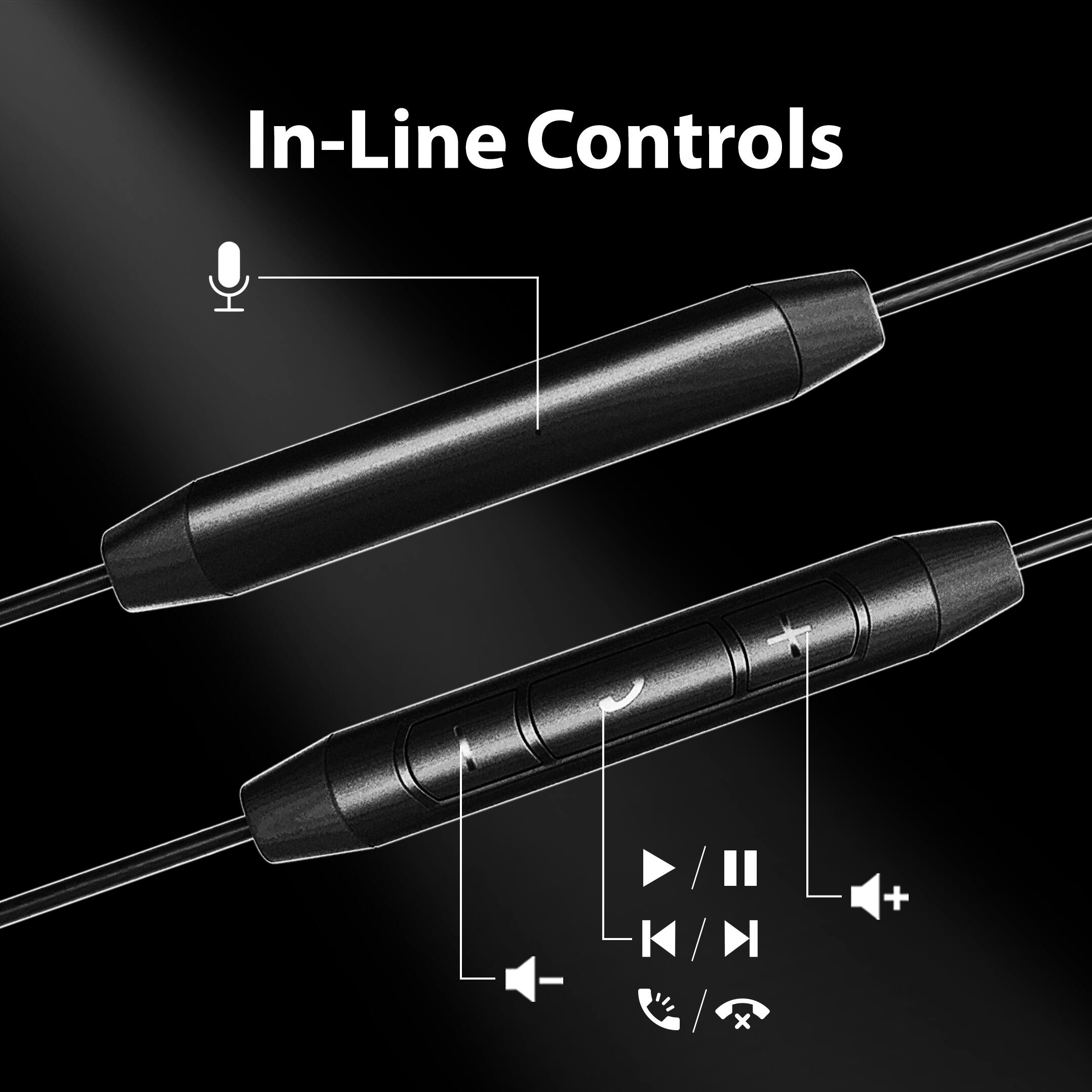 In-Line Controls

- Microphone
- Volume Control
- Play/Pause
- Previous/Next
- Call Answer/Hang Up