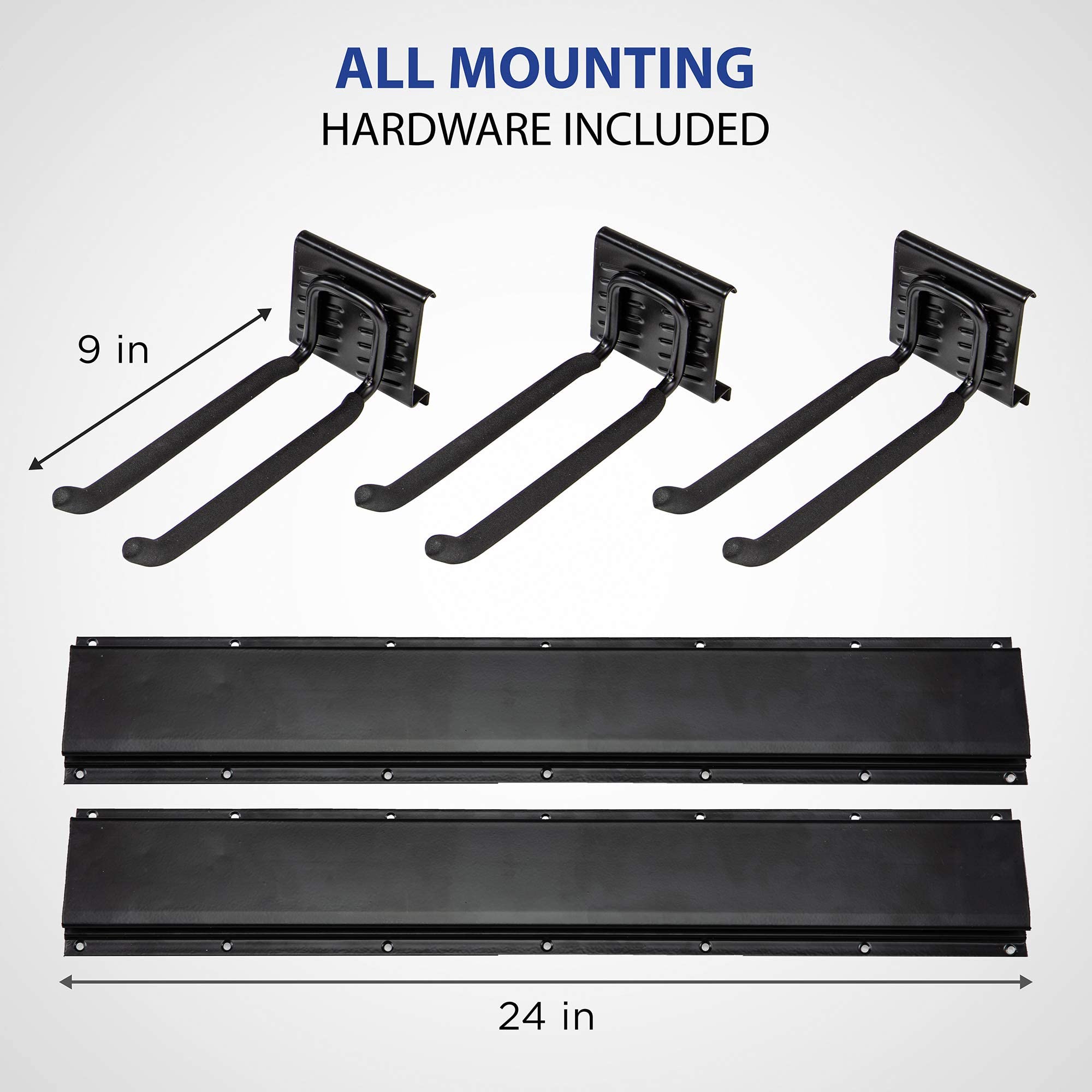 ALL MOUNTING HARDWARE INCLUDED

9 in
24 in