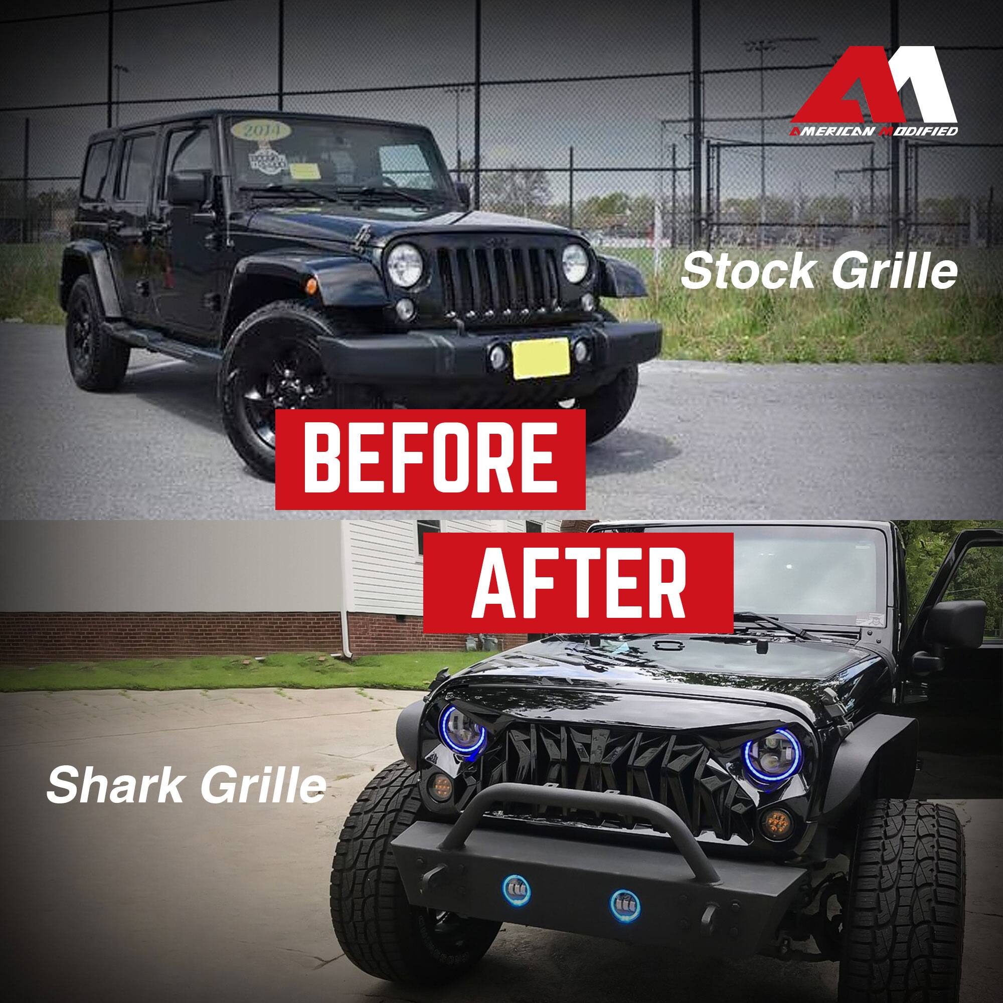2014 107 M1 MERIDIAN MODIFIED  
Stock Grille  
BEFORE  
AFTER  
Shark Grille