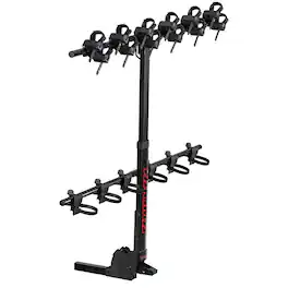 Yakima - HangTight 6 Vertical Hanging Hitch Bike Rack for 2 Inch Hitch Receivers - Black