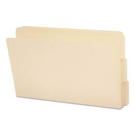 Smead Manufacturing - Heavyweight Manila End Tab Folders, 9" High Front, Reinforced : Assorted, Legal, 0.75" Expansion, Manila, 100/Box