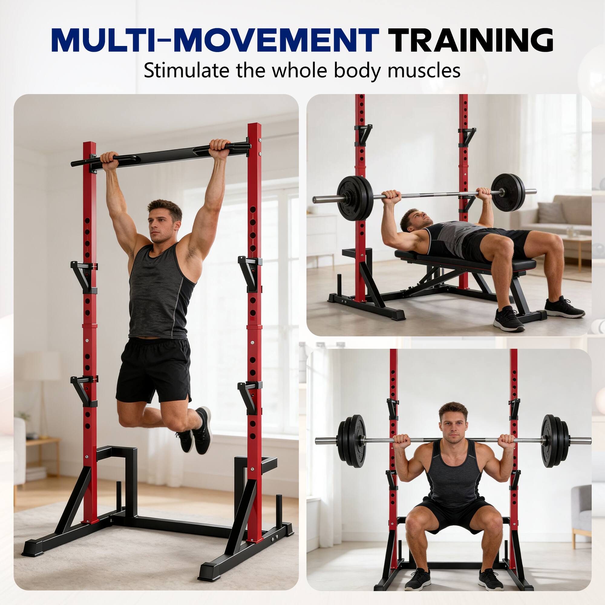 MULTI-MOVEMENT TRAINING  
Stimulate the whole body muscles