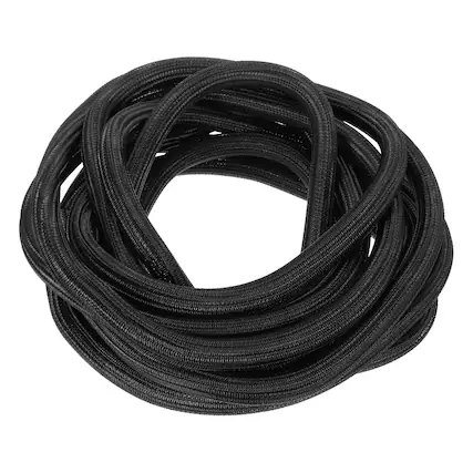 Front. Unique Bargains - Split Sleeve Wire Loom 3/4" 25Ft Self Wrapping Braided Sleeve UL94-V2 Fireproof PET for Automotive Home - Black.