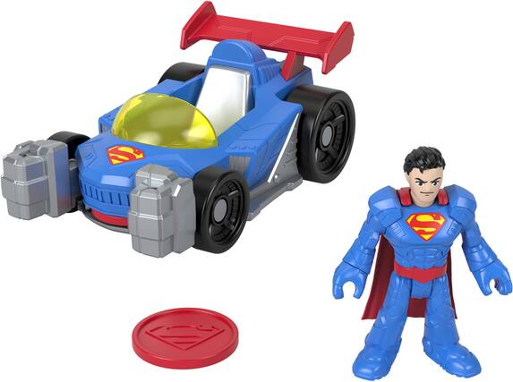 Front. Fisher Price - Fisher Price - Imaginext DC Super Friends: Metal Force Supermobile Vehicle - Collectibles - Multicolor.