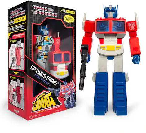 TRANSFORMERS
AUTOBOT OPTIMUS PRIME
INSTRUCTION PANEL:
MOVE TRANSFORMERS THE EYE
SET INCLUDES:
- TRANSFORMERS
- OPTIMUS PRIME
- SUPER CYBORKA
- THE X-RAY ACTION FIGURE
ACTIVATE!
SUPER CYBORKA
THE X-RAY ACTION FIGURE!
A WARNING: CHOKING HAZARD - Small parts. Not for children under 3 years.
