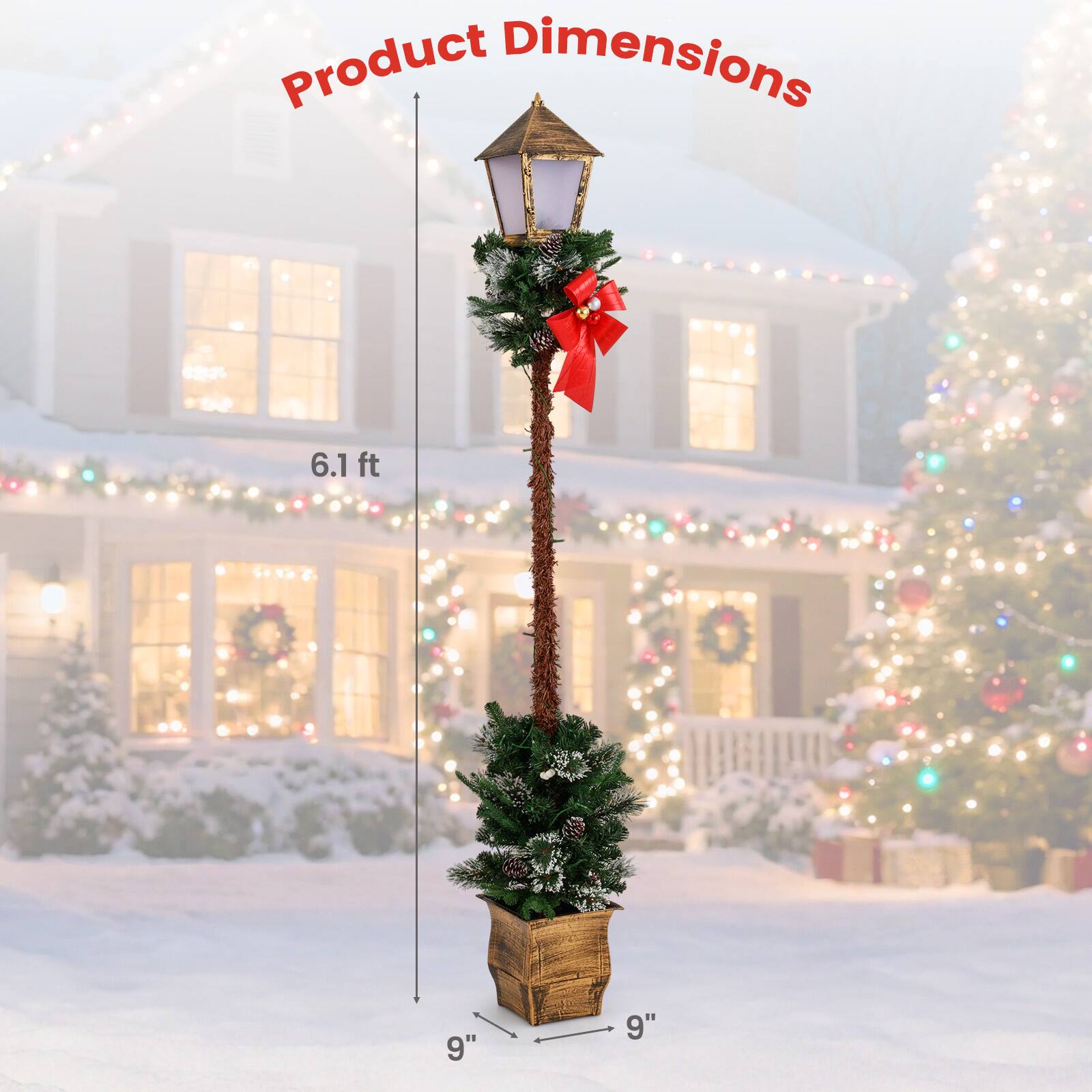 Product Dimensions  
6.1 ft  
9"  
9"