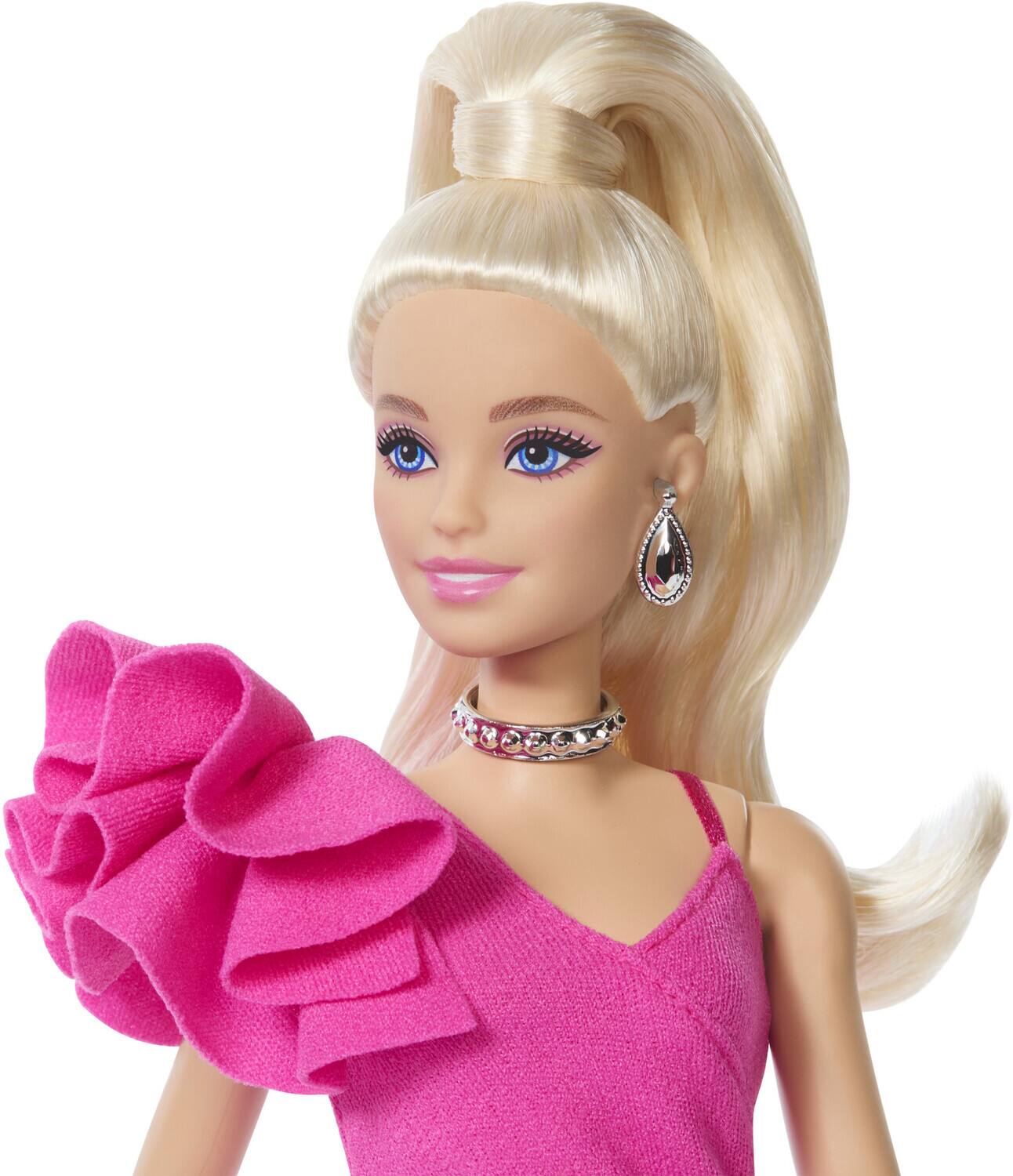 Alt View 2. Mattel - Barbie Deluxe Style Pink & Black Tights   - COLLECTIBLES - Multicolor.