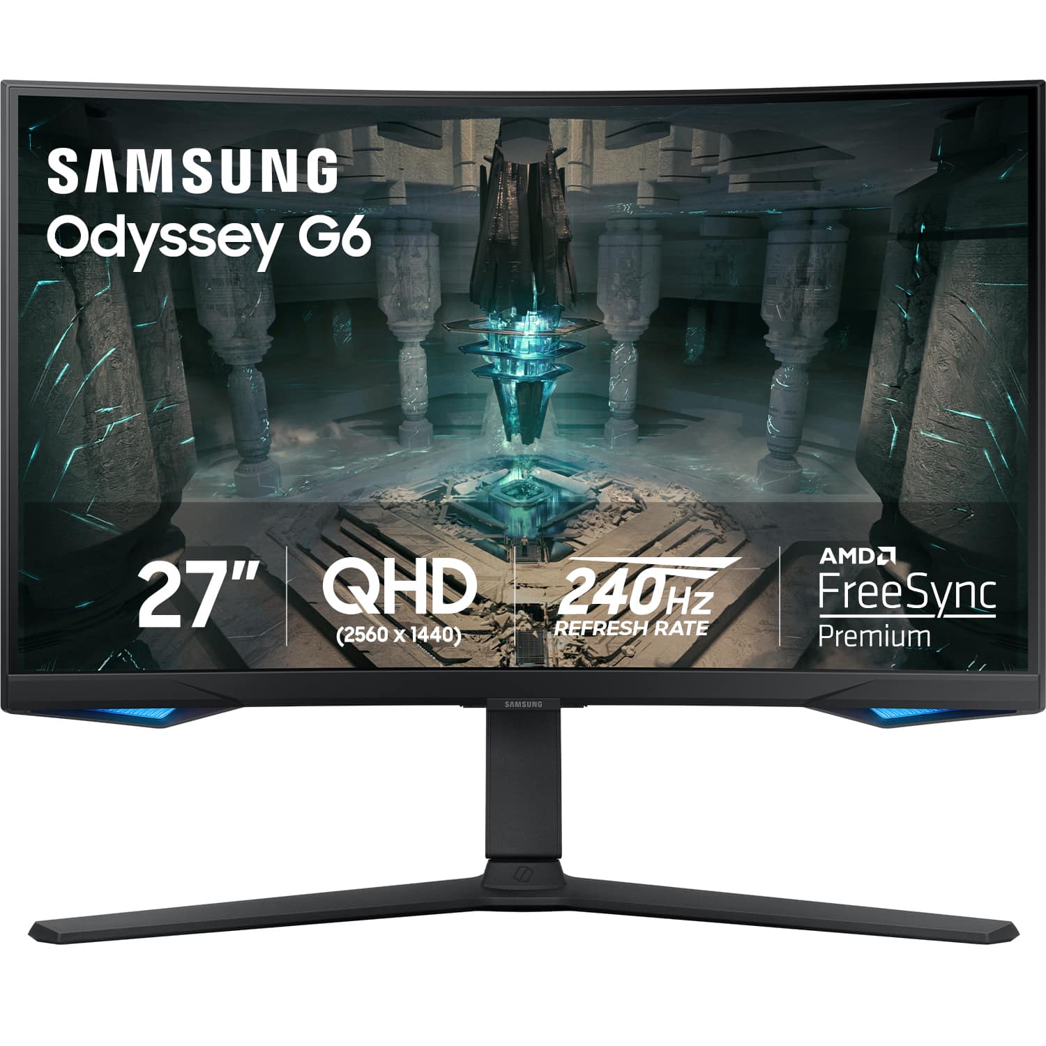 SAMSUNG Odyssey G6 27" QHD (2560 x 1440) 240Hz REFRESH RATE AMD FreeSync Premium SAMSUNG