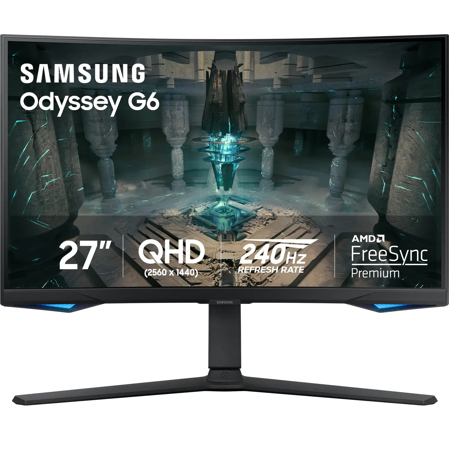 SAMSUNG Odyssey G6 27" QHD (2560 x 1440) 240Hz REFRESH RATE AMD FreeSync Premium SAMSUNG