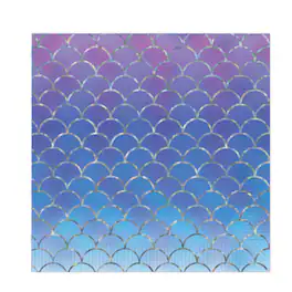 The Beistle Company - Mermaid Scales Luncheon Napkins (Pack of 12) - Multicolor