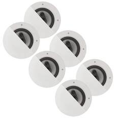 Front. Acoustic Audio by Goldwood - CSic64 Frameless in Ceiling 6.5" Speaker 3 Pair Pack 3 Way Home Theater Speakers - Paintable White.