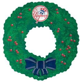 Fan Creations - New York Yankees 16'' Team Wreath Sign - Green