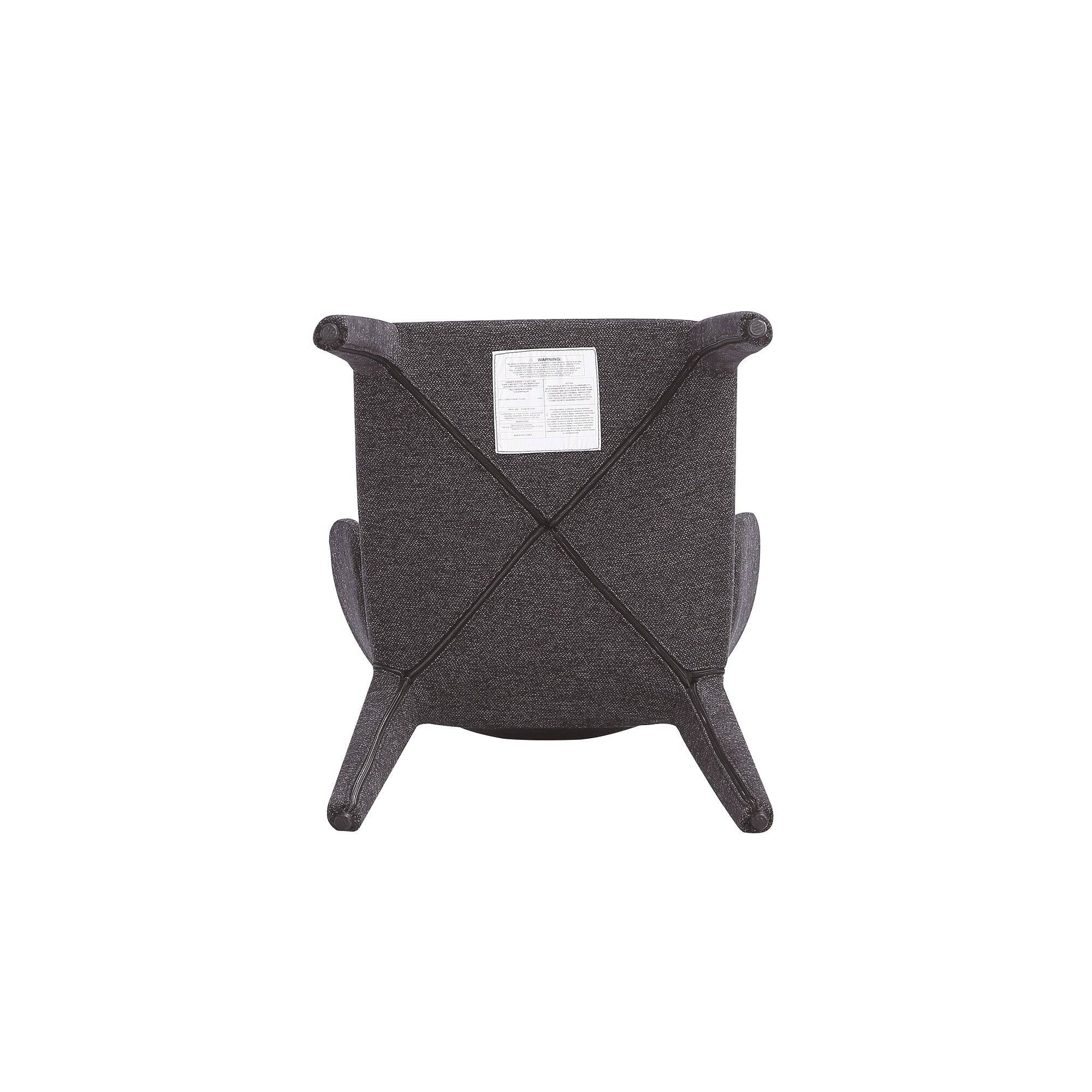 Alt View 6. Manhattan Comfort - Conrad Mid-Century Modern Upholstered Dining Chair - Set of 4 - Black.