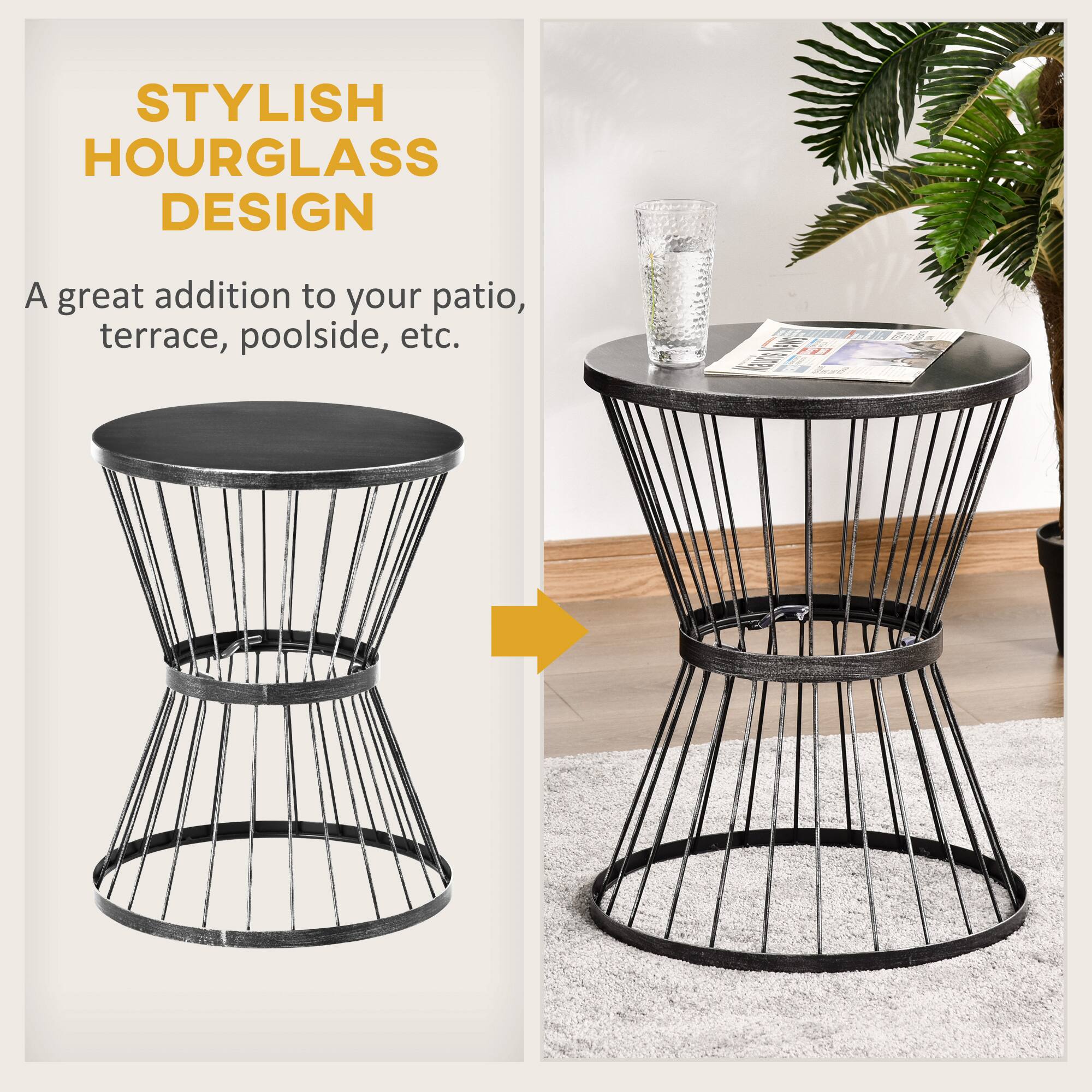 STYLISH HOURGLASS DESIGN
A great addition to your patio, terrace, poolside, etc.