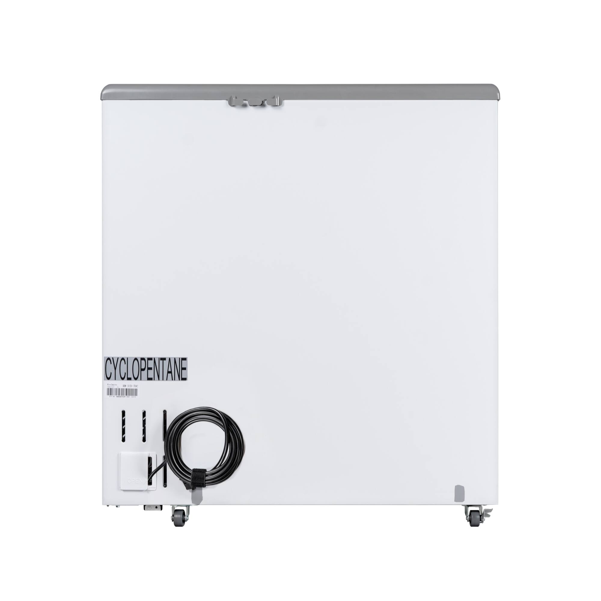 Alt View 9. Koolmore - 30 in. Commercial Flat Top Ice Cream Display Freezer, 7 Cu. Ft. in White (KM-ICD-70C) - White.