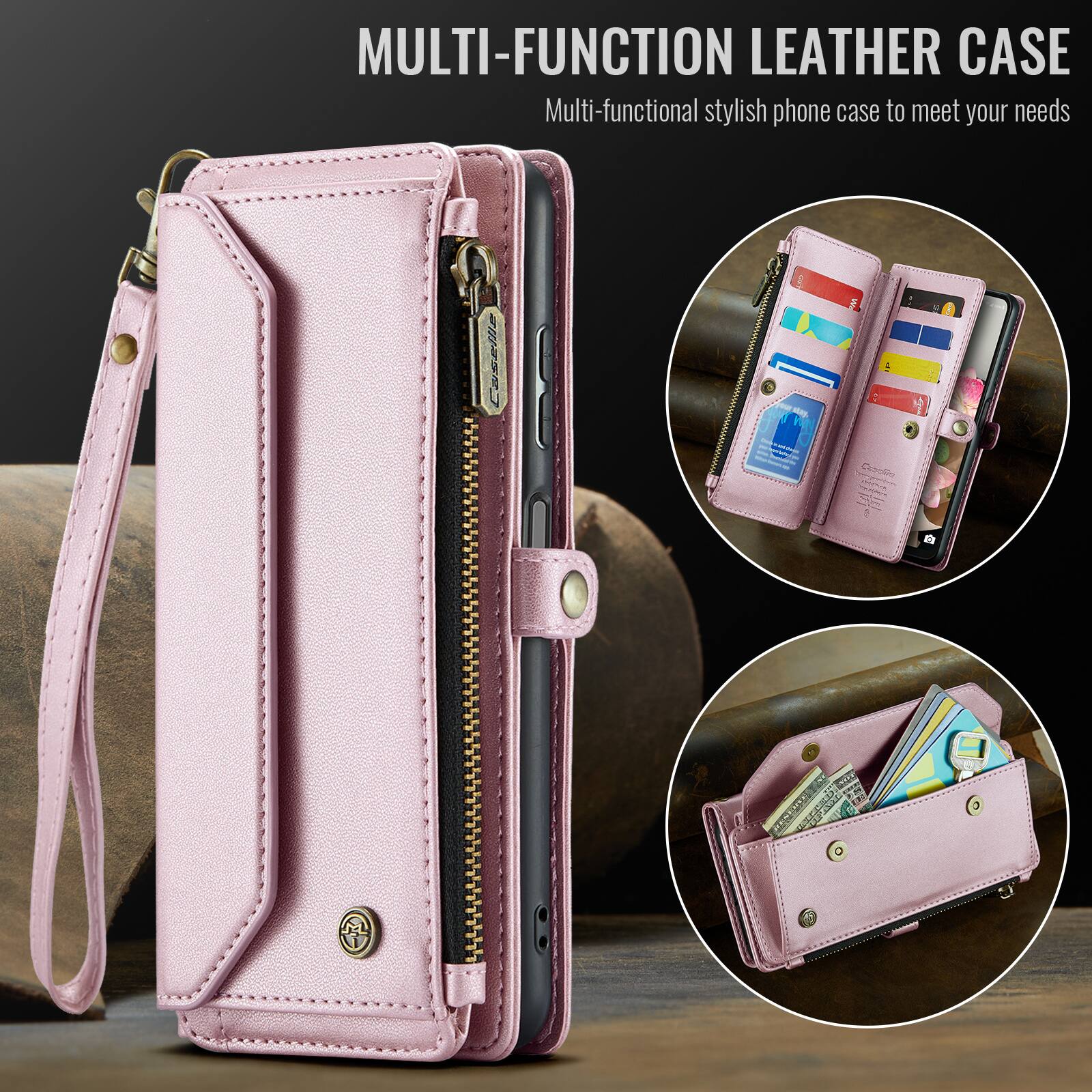MULTI-FUNCTION LEATHER CASE  
Multi-functional stylish phone case to meet your needs