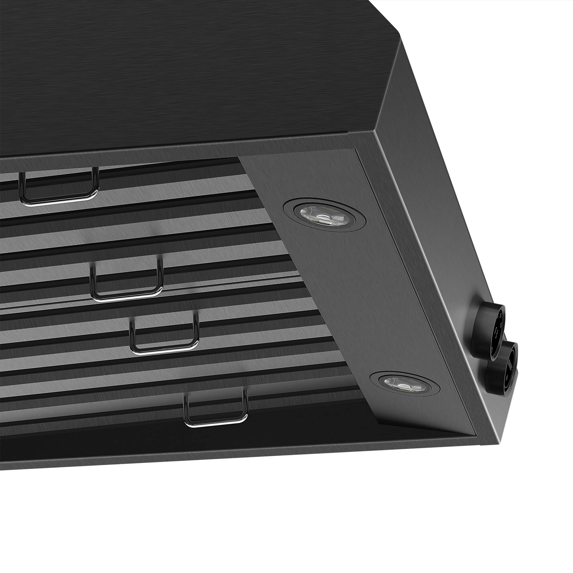 Back. Kucht - Pro Style 30 in. 900 CFM Under Cabinet Range Hood, Dark Stainless Steel , Digital Controls - Dark Stainless Steel.