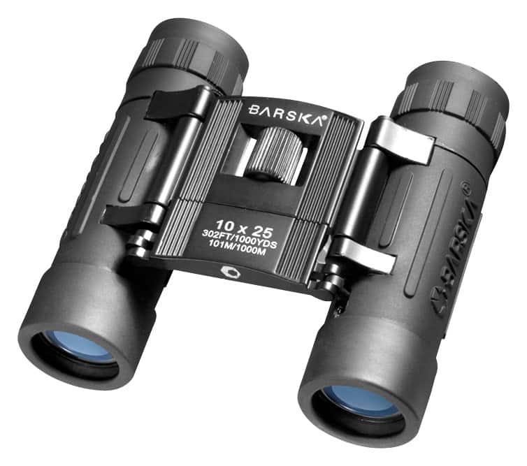 Angle. Barska - Lucid View 10 x 25 Compact Binoculars - Black.