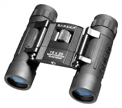 Barska - Lucid View 10 x 25 Compact Binoculars - Black - Angle_Zoom