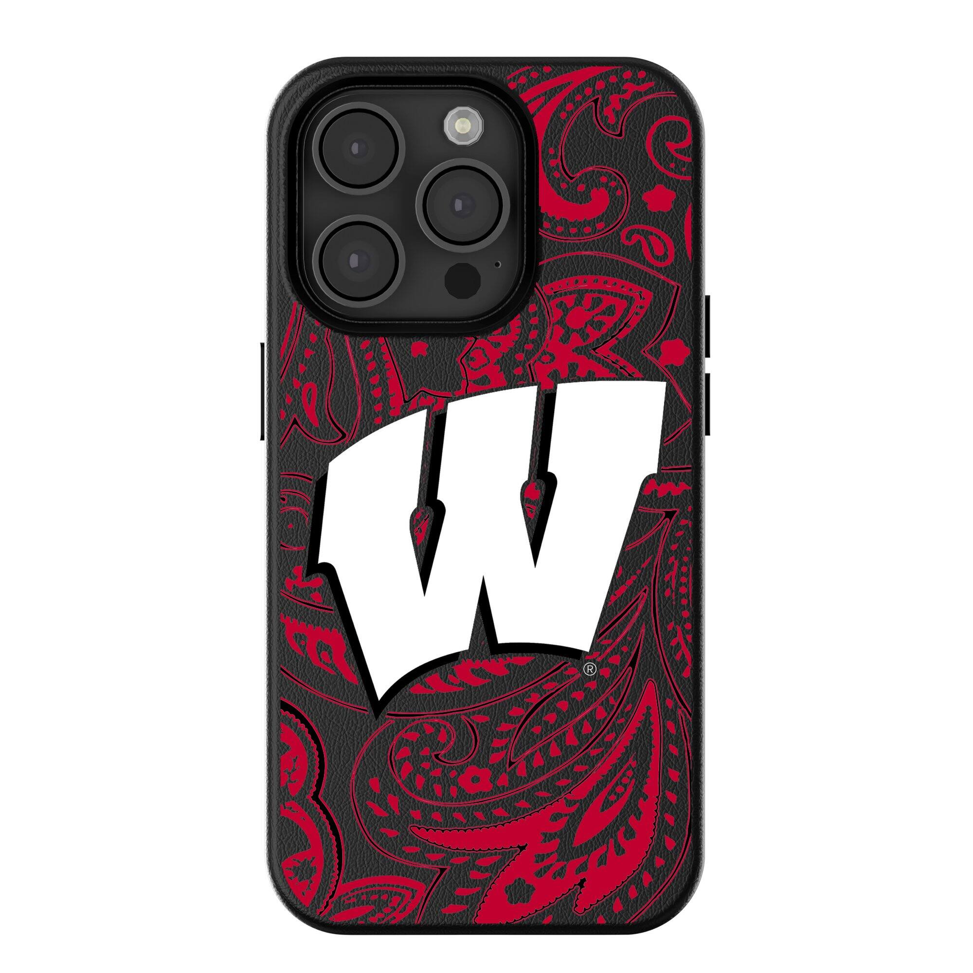 Keyscaper - NCAA - Wisconsin Badgers Paisley iPhone Magnetic Bump Case - 15 Pro Max - Black price history on PriceWatchPro