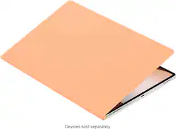Samsung - Galaxy Tab S10 Ultra/S9 Ultra Smart Book Cover - Orange - Front_Zoom
