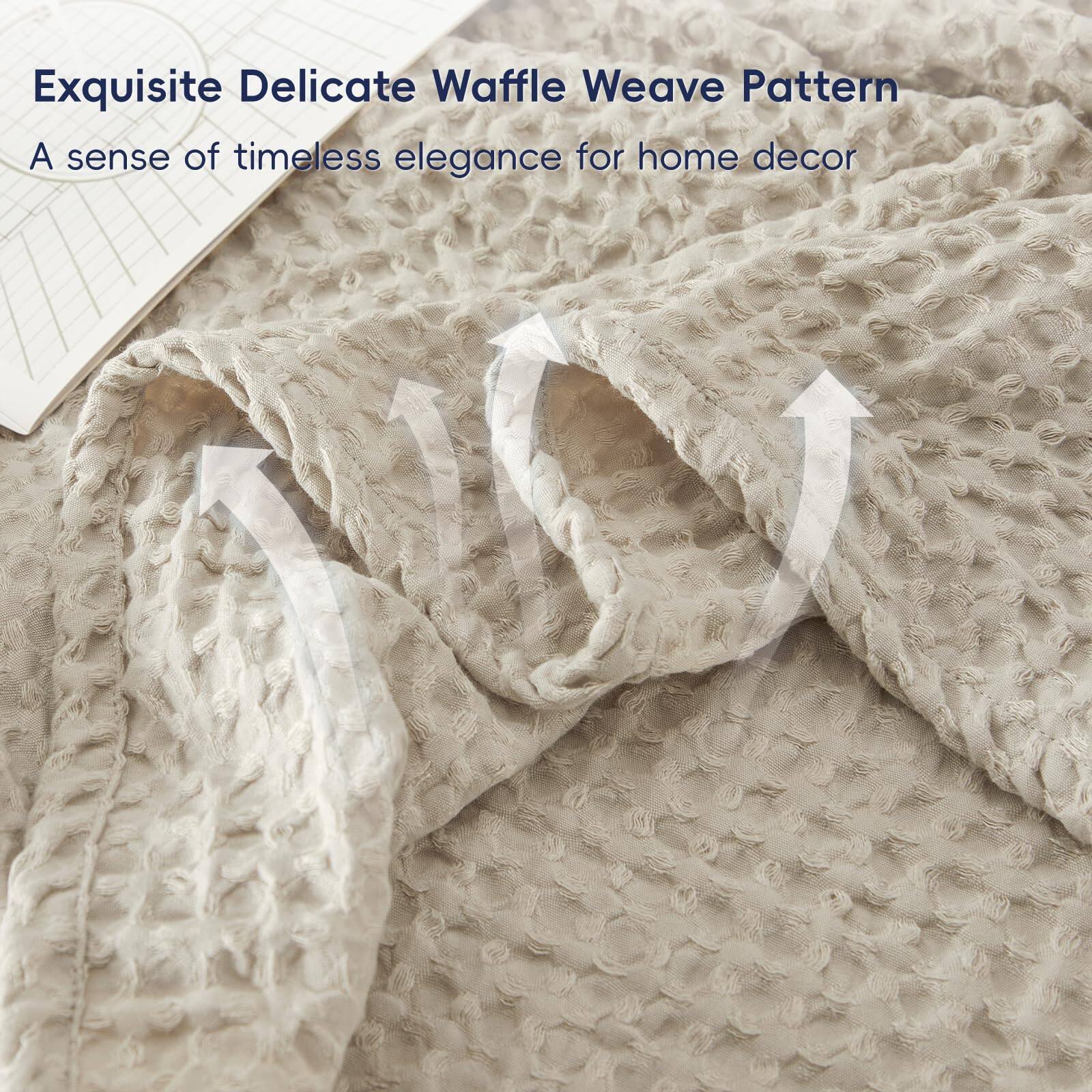 Exquisite Delicate Waffle Weave Pattern  
A sense of timeless elegance for home decor