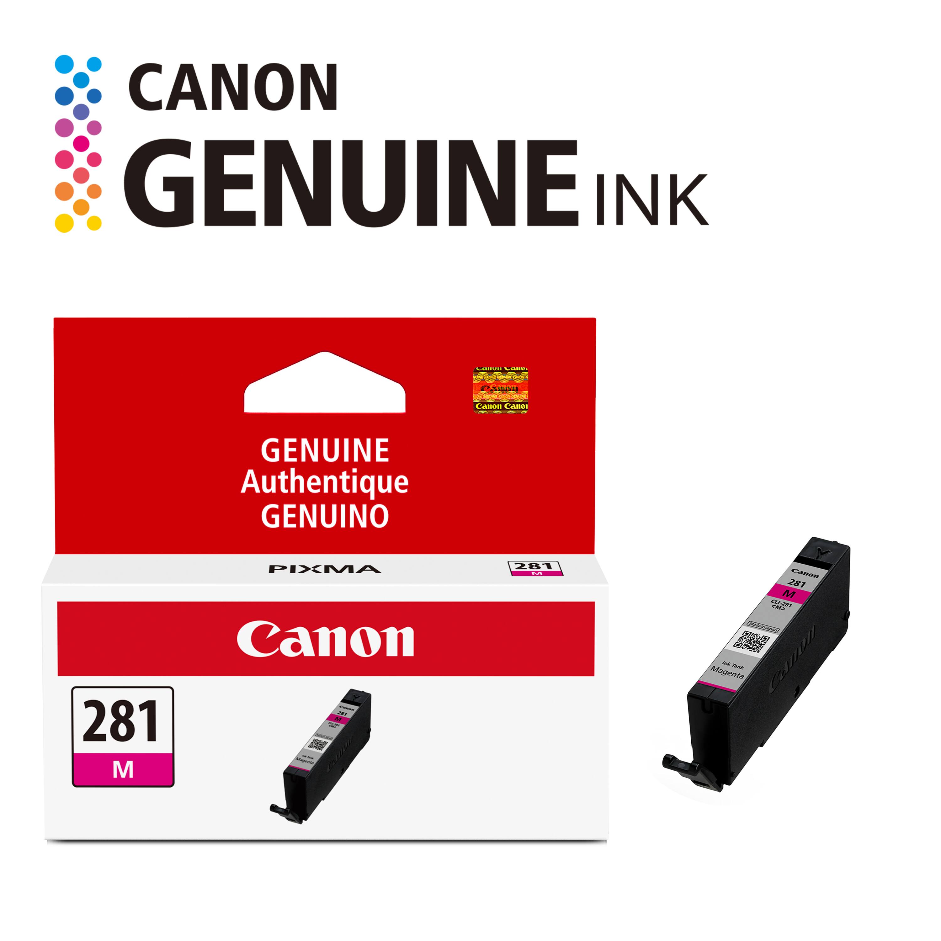 CANON GENUINE INK  
281 M  
PIXMA  
Canon  
GENUINE  
Authentique  
GENUINO