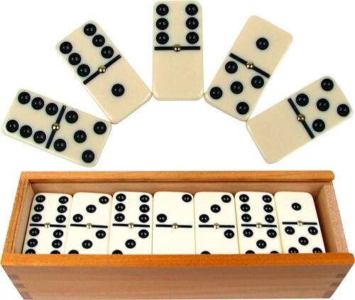Front Standard. Trademark - 28 Double 6 Dominoes.
