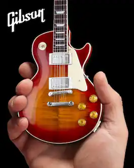 Axe Heaven - Gibson 1959 Les Paul Standard Cherry Sunburst Mini Guitar Replica Collectible - Collectibles - Multicolor
