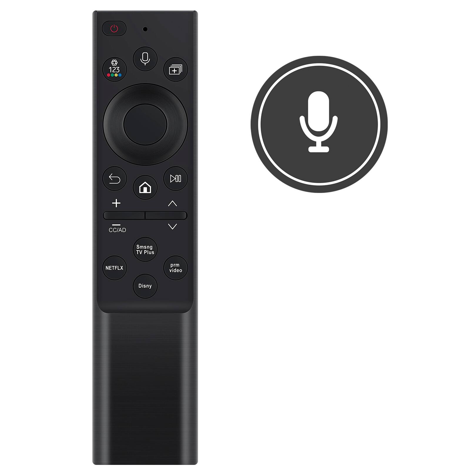 VINABTY - BN59-01385A Voice Replace Remote Fits for Samsung BN59-01312T BN59-01330A BN59-01385B BN59-01312A remote - Black