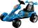 Angle Standard. Lil Rider - Blue Ice Battery Operated Go Kart Riding Toy.