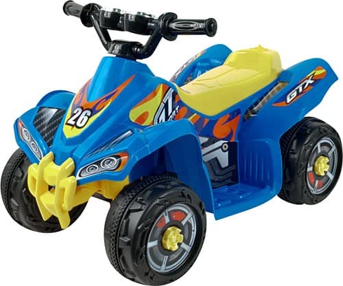 Angle Standard. Lil' Rider - Blue Bandit GT Sport Battery-Operated ATV.