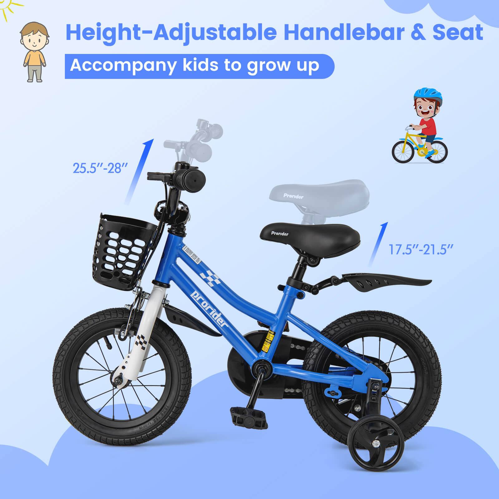 Height-Adjustable Handlebar & Seat  
Accompany kids to grow up  

25.5" - 28"  

17.5" - 21.5"