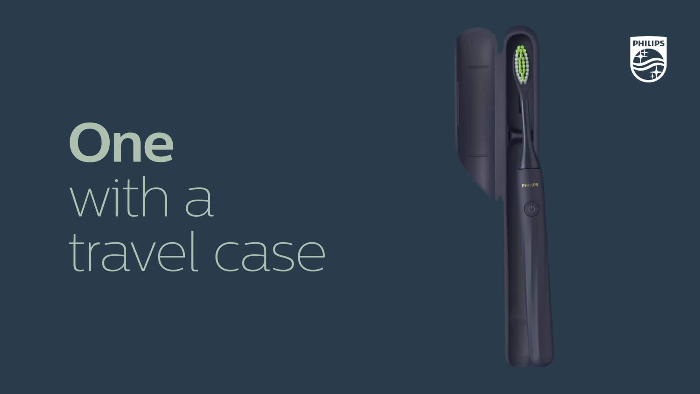 Alt View 13. Philips Sonicare - Philips One by Sonicare Battery Toothbrush - Midnight Navy Blue.