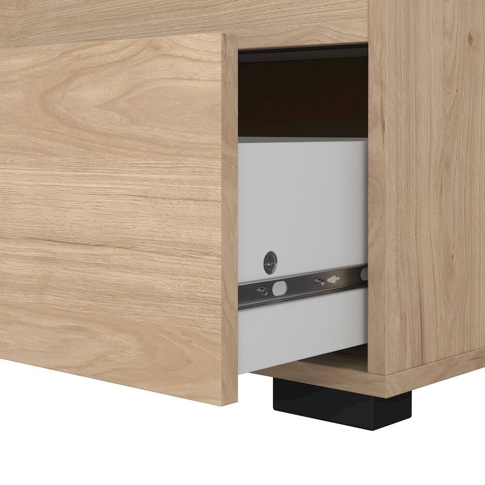 Alt View 2. Tvilum - Sofia 3 Drawer Chest, Jackson Hickory - Brown.