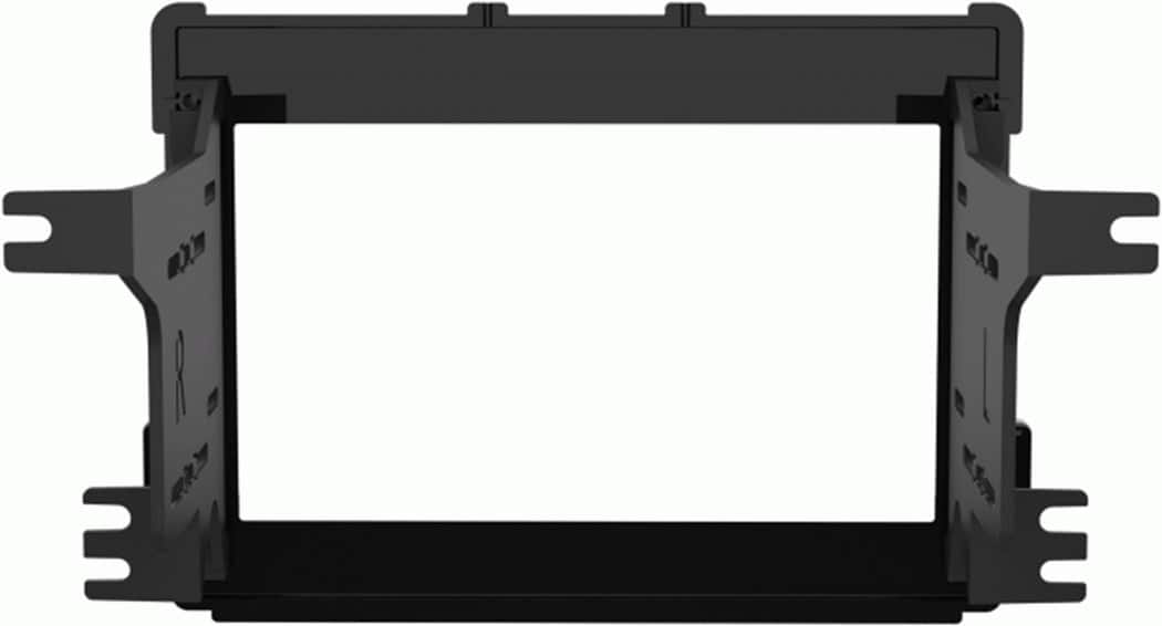 Back. Metra - Dash Kit for 2020-Up Mitsubishi Outlander Sport Vehicles - High-gloss Black.