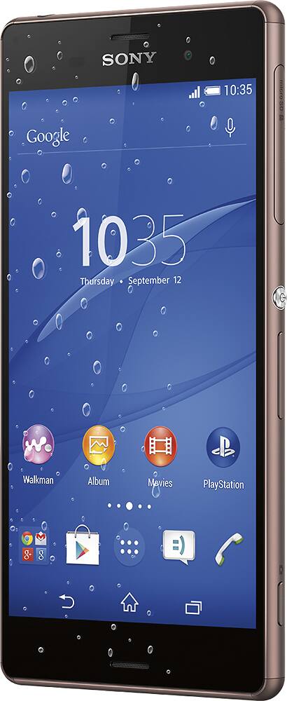 Left. Sony - Xperia Z3 4G Cell Phone with 16GB Memory (Unlocked).