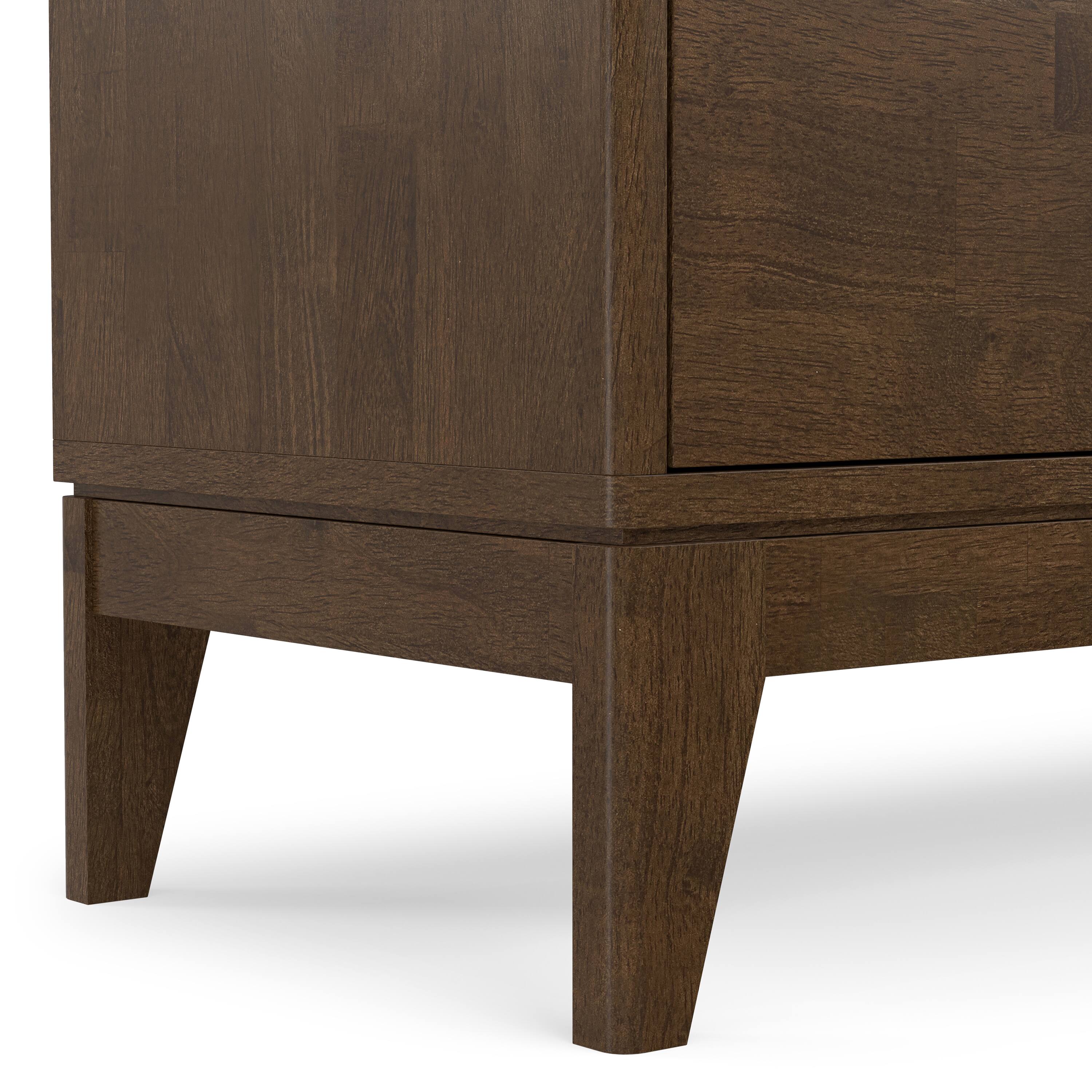Alt View 5. Simpli Home - Simpli Home Harper SOLID HARDWOOD 72 inch Wide Mid Century Modern TV Media Stand - Walnut Brown.