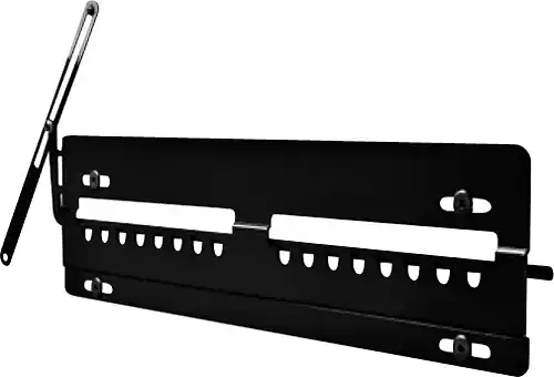Front. Peerless-AV - Designer Tilt, Swivel Display Wall Mount For Most 24" - 50" Flat Panel Displays - Black, Gloss Black.