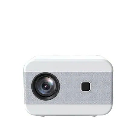 Front. Cluzine - 1080P 4K Supported Projector with Electric Focus, Home & Office Projector for Bedroom Wall Projection.