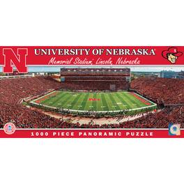 MasterPieces - Nebraska Huskers 1000-Piece Stadium Panoramic Puzzle - Multicolor