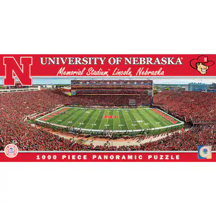 UNIVERSITY OF NEBRASKA
Memorial Stadium, Lincoln, Nebraska
1000 PIECE PANORAMIC PUZZLE