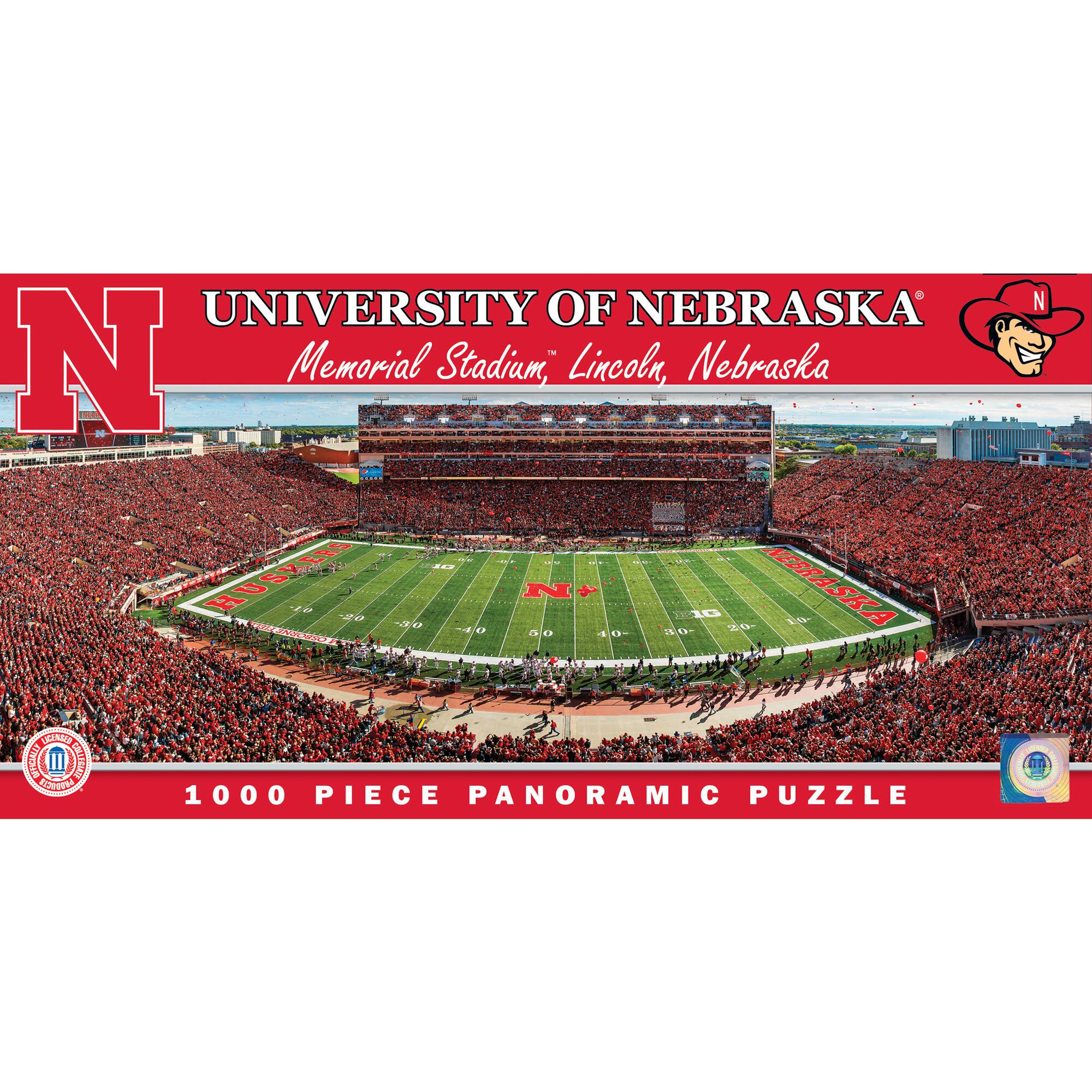 UNIVERSITY OF NEBRASKA  
Memorial Stadium, Lincoln, Nebraska  

1000 PIECE PANORAMIC PUZZLE