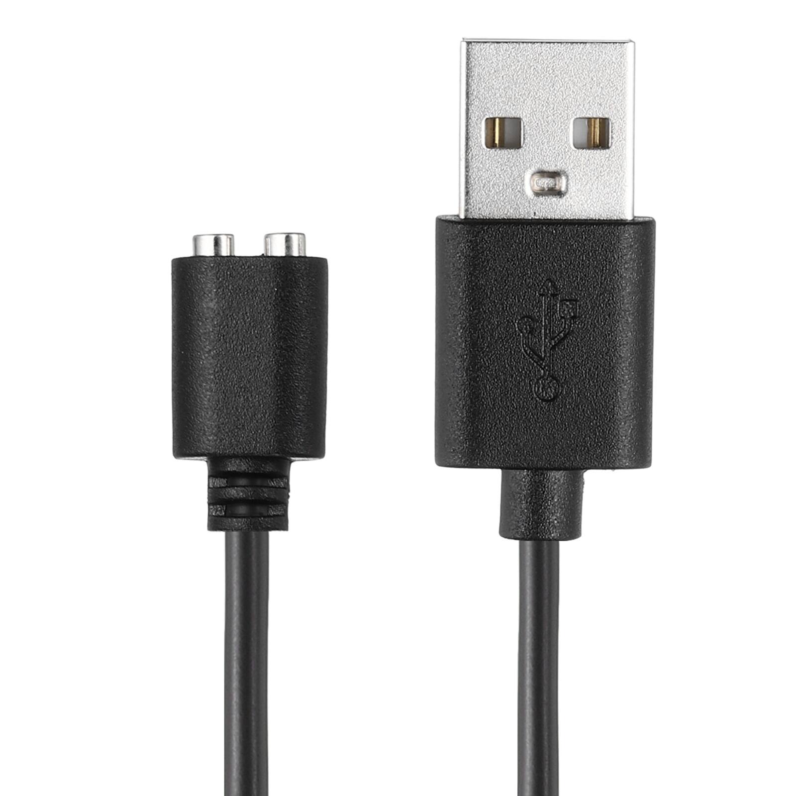 Front. Unique Bargains - Magnetic USB DC Charger Cable, 5mm, 2.6ft, USB, Smart Protect, Single Polarity - for Toys & Toothbrush - Black.