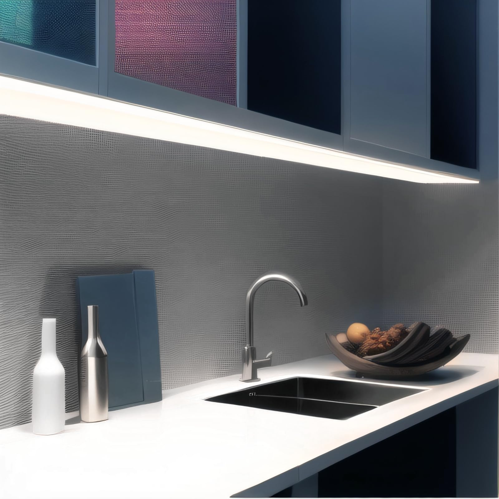 Alt View 3. PARKER SLATER - LED Lights RGB Strip for Bedroom - Smart RGB LED Strip Lights with App Control & Music Sync.