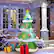 Alt View 3. Costway - 6 FT Inflatable Christmas Tree w/ Gift Boxes LED Bulbs Blow Up Yard Decoration - Multicolor.